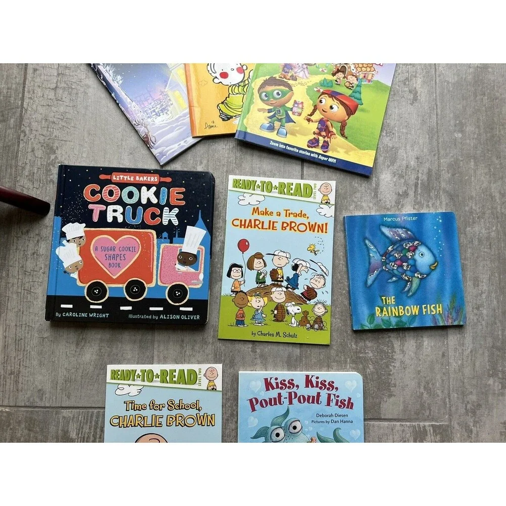 Set Lot of 8 Books Kids Kindergarten Pre School Learning To Read Storytime Easy